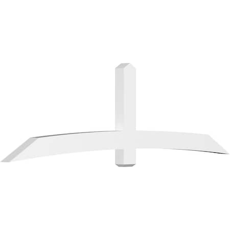 Ekena Millwork Bellingham Architectural Grade PVC Gable Bracket, 108"W x 31 1/2"H x 4"D x 6"F, 7/12 Pitch GBP108X32X0406BEL00